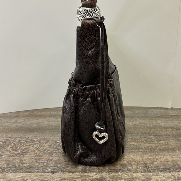 Brighton E242038 Vintage Brown Leather Shoulder Bag & Storage Bag - Picture 3 of 16